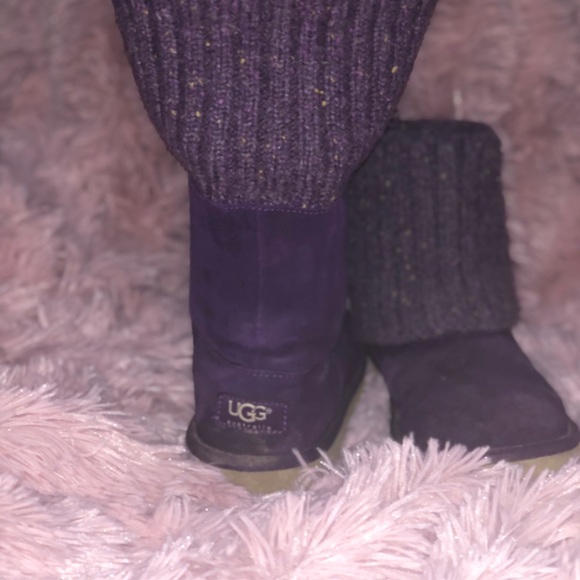 Ugg Australia purple sweater boots - Picture 2 of 3